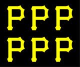 Pitsburg Pirates MLB symbol Vinyl Decal Cup Window set of 6 small Stickers