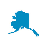 Alaska state Outline Vinyl Decal Car Window Laptop AK Sticker