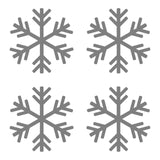 Small Snowflake Symbol Vinyl Decals set of 4 snowflakes Stickers Sheet