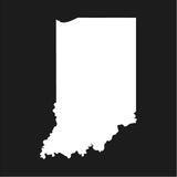 Indiana state Outline Vinyl Decal Car Window Laptop IN Sticker