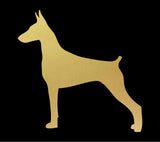 Doberman Pinscher Vinyl Decal Car Window Laptop Dog Breed Silhouette Sticker