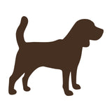 Beagle vinyl decal Dog Silhouette laptop car sticker
