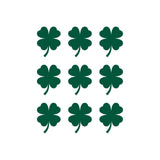 Four Leaf Clover Vinyl Decals Phone Laptop Small 4 leaf Clover Stickers Set of 9