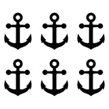 6 Small Anchor Vinyl decals phone case laptop car stickers
