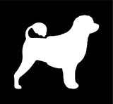 Portuguese water dog Vinyl Decal Car Window Laptop Dog Breed Silhouette Sticker