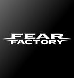 Fear Factory Metal Band Logo Vinyl Decal Car Window Laptop Guitar Sticker