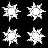 4 Small Sun Vinyl decals car and phone case stickers