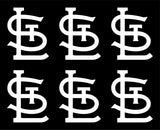 St. Louis Cardinals MLB symbol Vinyl Decal Cup Window set of 6 small Stickers
