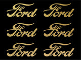 Small Ford Logo 6 Small Vinyl Decals Sticker decal 2" 3" Ford Symbol Stickers