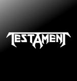 Testament Thrash Metal Band Vinyl Decal Car Window Laptop Guitar Sticker