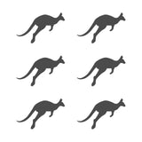 Kangaroo Vinyl Decal Car Window Laptop Silhouette Sticker set of 6