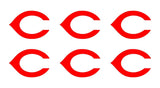 Cincinnati Reds MLB symbol Vinyl Decal Cup Window set of 6 small Stickers