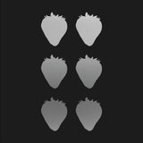 Strawberry Decal Vinyl decals phone case laptop car set of 6 strawberry stickers