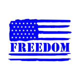 Distressed  American Freedom Flag Vinyl Decal Car Truck Window USA Sticker