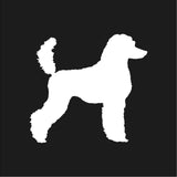 Standard Poodle Vinyl Decal Car Window Laptop Dog Breed Silhouette Sticker