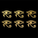 Small set of 6 EYE OF RA HORUS Egyptian God vinyl decals phone laptop car