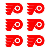 Small Philadelphia Flyers Ice Hockey NHL Vinyl Decals Stickers small Set of 6