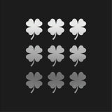 Four Leaf Clover Vinyl Decals Phone Laptop Small 4 leaf Clover Stickers Set of 9