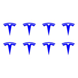 Small Tesla Logo Vinyl Decals Phone Dashboard Mirror Laptop Stickers Set of 8