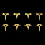 Small Tesla Logo Vinyl Decals Phone Dashboard Mirror Laptop Stickers Set of 8