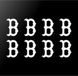 Boston Red Sox Vinyl Decals Phone Laptop Stickers Set of 8