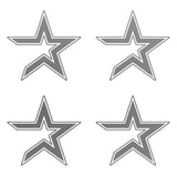 Houston Astros MLB symbol Vinyl Decal Laptop Car Window set of 4 small Stickers