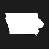 Iowa state Outline Vinyl Decal Car Window Laptop IA Sticker