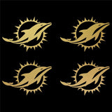 Miami Dolphins Football NFL Vinyl Decals cup phone small Stickers Set of 4