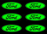 Small Ford Logo 6 Small Vinyl Decals Sticker decal 2" 3" Ford Symbol Stickers