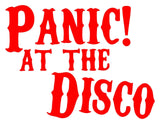 Panic At The Disco band Logo Vinyl Decal Laptop Car Window Speaker Sticker