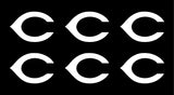 Cincinnati Reds MLB symbol Vinyl Decal Cup Window set of 6 small Stickers