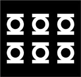 6 Small Green Lantern DC Super Hero Vinyl Decals Stickers Set