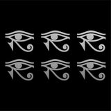 Small set of 6 EYE OF RA HORUS Egyptian God vinyl decals phone laptop car
