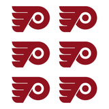 Small Philadelphia Flyers Ice Hockey NHL Vinyl Decals Stickers small Set of 6
