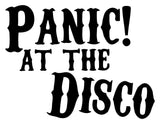 Panic At The Disco band Logo Vinyl Decal Laptop Car Window Speaker Sticker