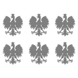 Small Polish Eagle set of 6 Vinyl Decals Phone Polska Eagle Stickers Sheet