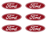 Small Ford Logo 6 Small Vinyl Decals Sticker decal 2" 3" Ford Symbol Stickers