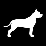 Staffordshire bull terrier Vinyl Decal Car Window Laptop Dog Silhouette Sticker
