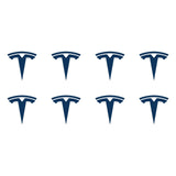 Small Tesla Logo Vinyl Decals Phone Dashboard Mirror Laptop Stickers Set of 8