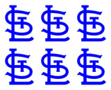 St. Louis Cardinals MLB symbol Vinyl Decal Cup Window set of 6 small Stickers