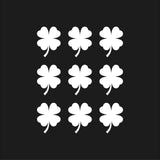 Four Leaf Clover Vinyl Decals Phone Laptop Small 4 leaf Clover Stickers Set of 9
