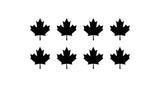 Canadian Maple leaf Decal Phone Laptop Small Canada Stickers Set of 8