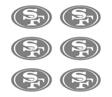 San Francisco 49ers Football NFL Vinyl Decals cup phone small Stickers Set of 6