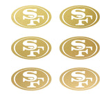 San Francisco 49ers Football NFL Vinyl Decals cup phone small Stickers Set of 6
