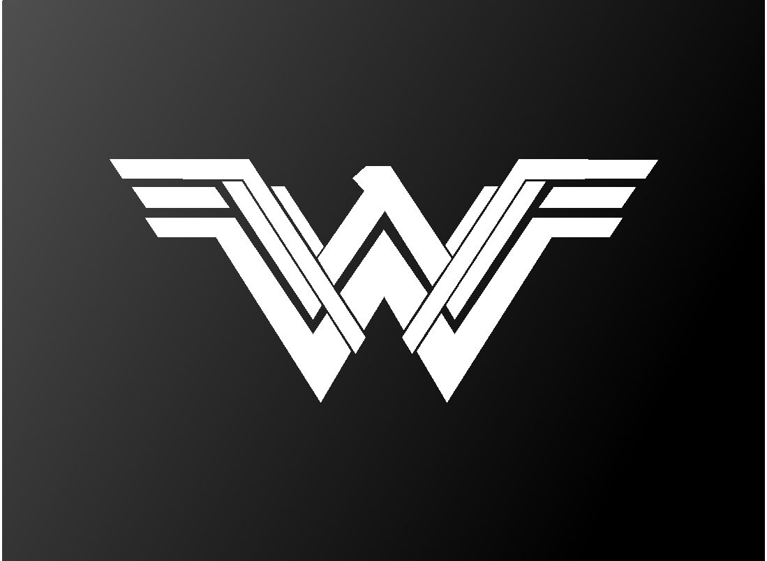 Wonder Woman Movie Symbol Vinyl Decal – Oracal 651, Car Window Laptop Sticker, USA Made