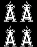 Los Angeles Angels MLB symbol Vinyl Decal Car Window set of 4 small Stickers