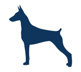 Doberman Pinscher Vinyl Decal Car Window Laptop Dog Breed Silhouette Sticker