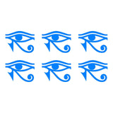 Small set of 6 EYE OF RA HORUS Egyptian God vinyl decals phone laptop car