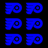 Small Philadelphia Flyers Ice Hockey NHL Vinyl Decals Stickers small Set of 6