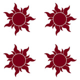 4 Small Sun Vinyl decals car and phone case stickers